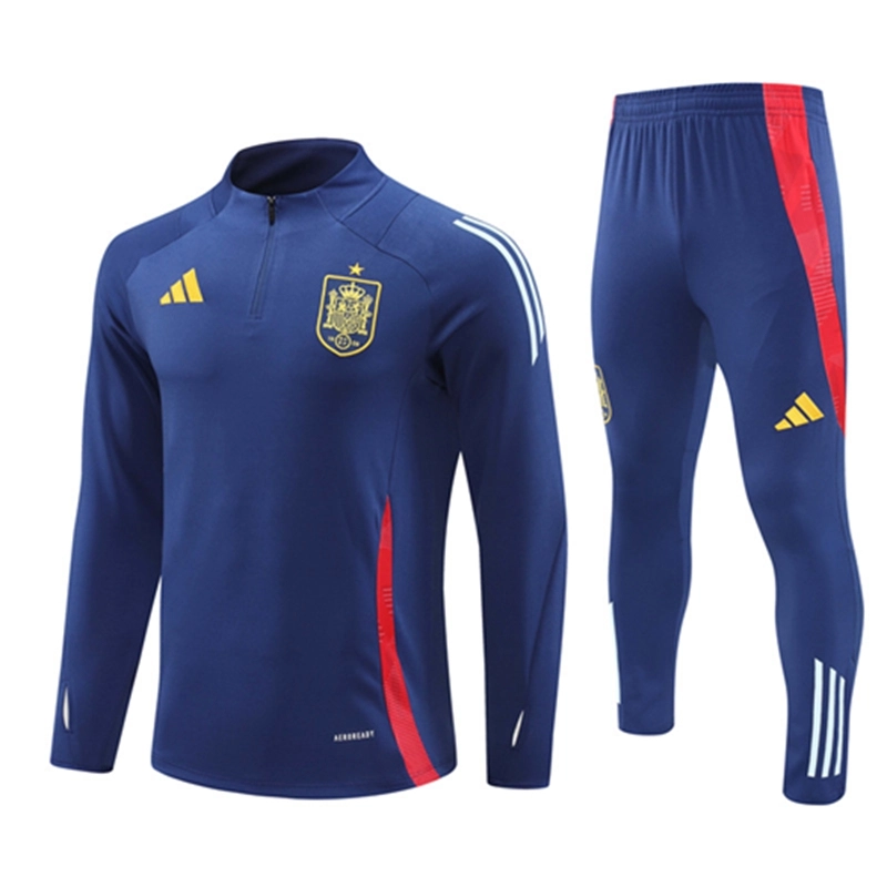 2024-25 Spain Royal Blue Long Sleeve Training Suit