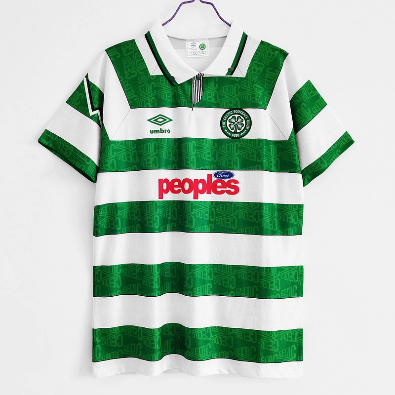 Retro 1991-92 Celtic FC Home football jersey retro