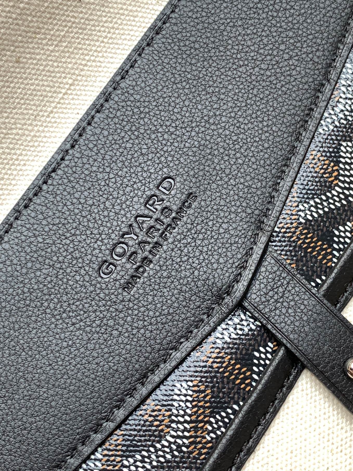 Goyard Cisalpin Document Case 39 Cm Black Goyardine Canvas And Calfskin