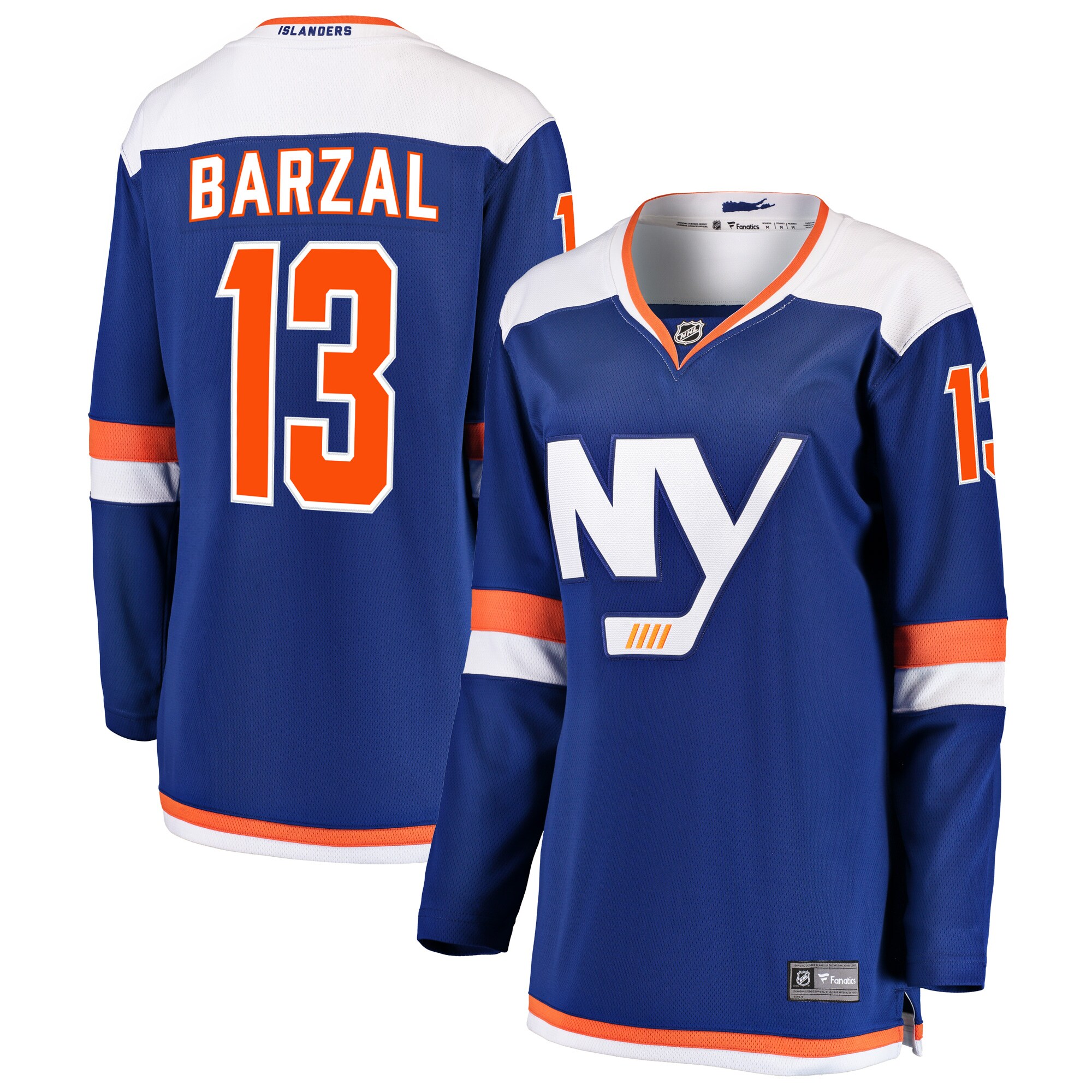 Mathew Barzal New York Islanders Fanatics Women’s Alternate Breakaway Jersey – Blue