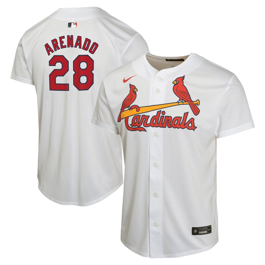 Nolan Arenado St. Louis Cardinals Youth Home Game Player Jersey White