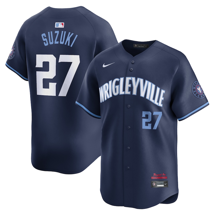 Seiya Suzuki Chicago Cubs City Connect Limited Player Jersey Navy