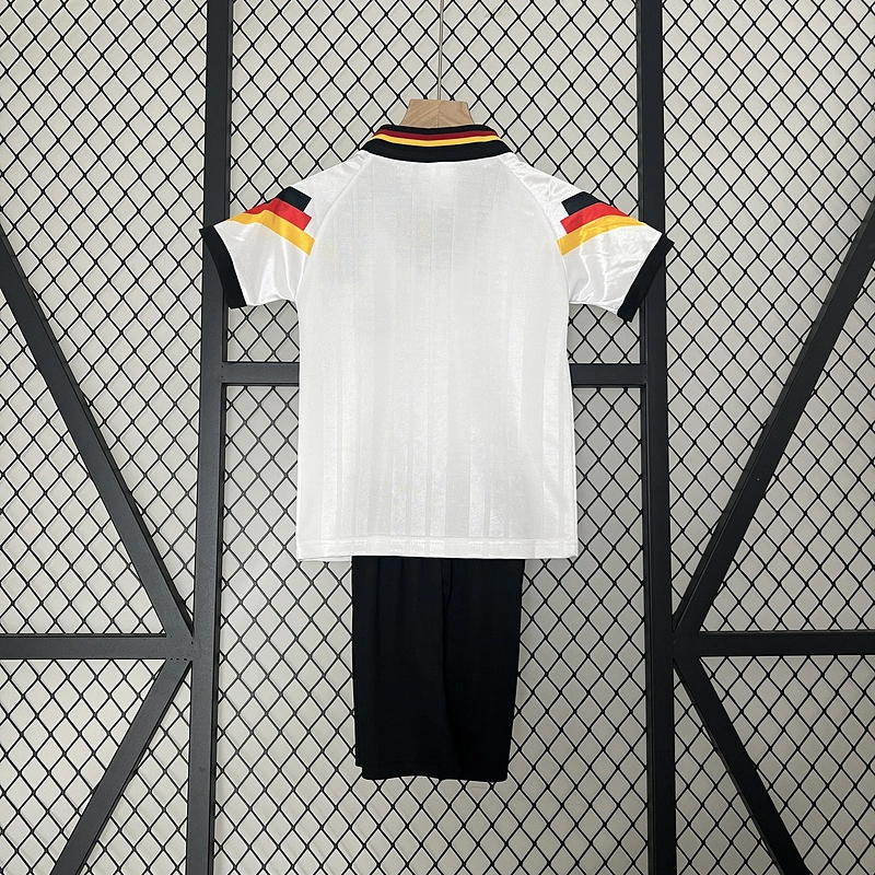 Retro Kids 1992 Kids Germany Home Völler Football jersey retro