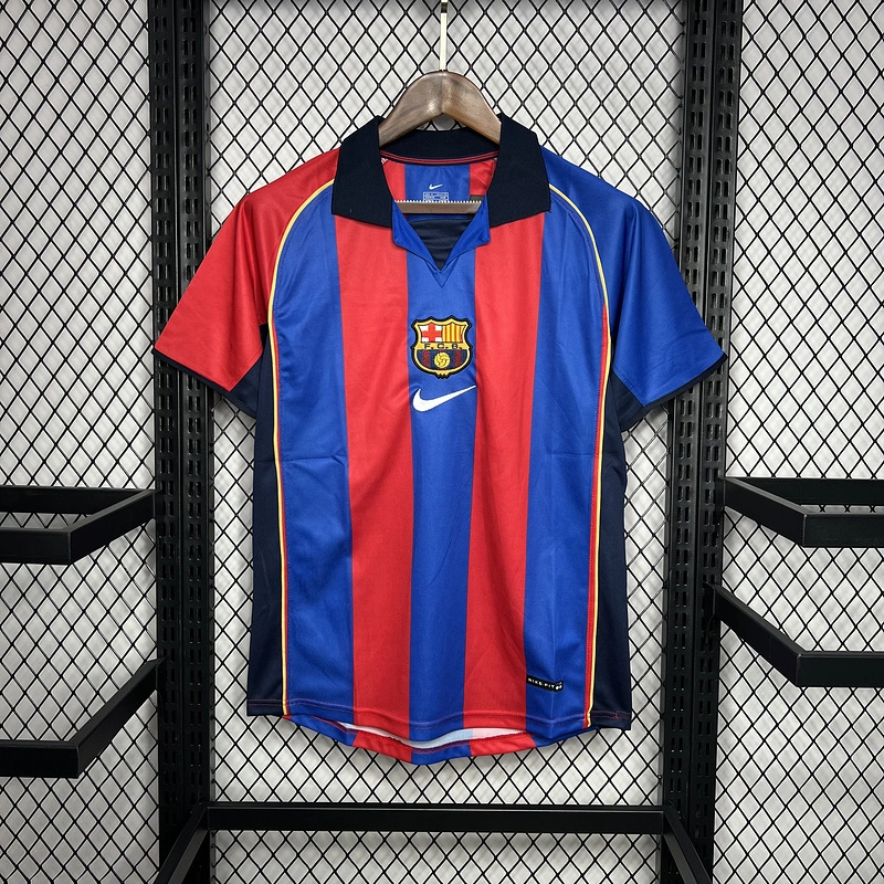 Retro 2001-02 FC Barcelona Home Retro Jersey Football jersey retro
