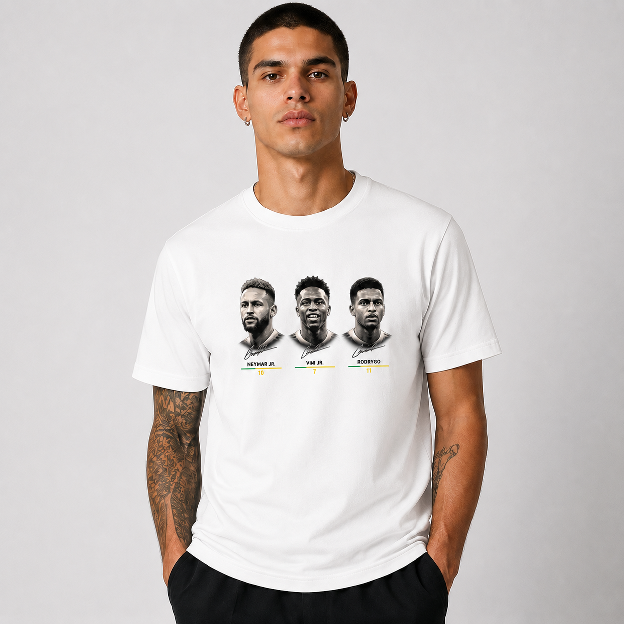 Brazilian Player Pure Cotton T-Shirt – Limited-Time Offer