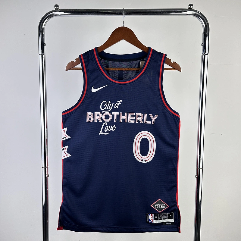 2024 NBA Philadelphia 76ers 0 MAXEY Basketball Jersey