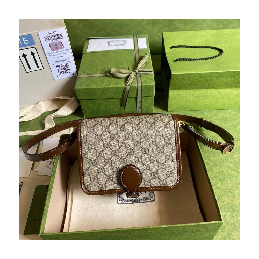 Gucci Mini Shoulder Bag with Interlocking G in GG Supreme