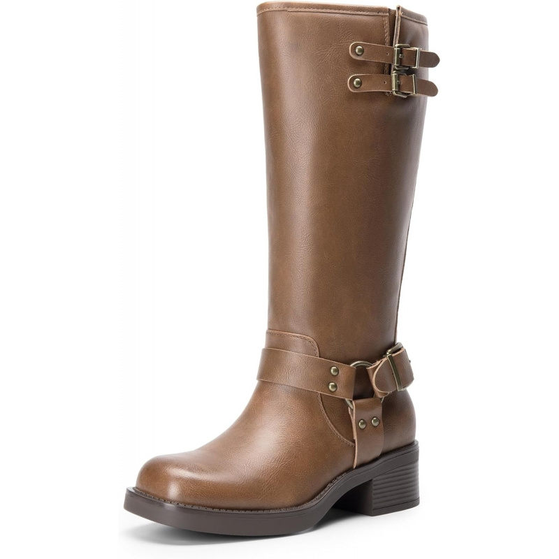 Women's Knee High Boots Combat Boots Goth Boot