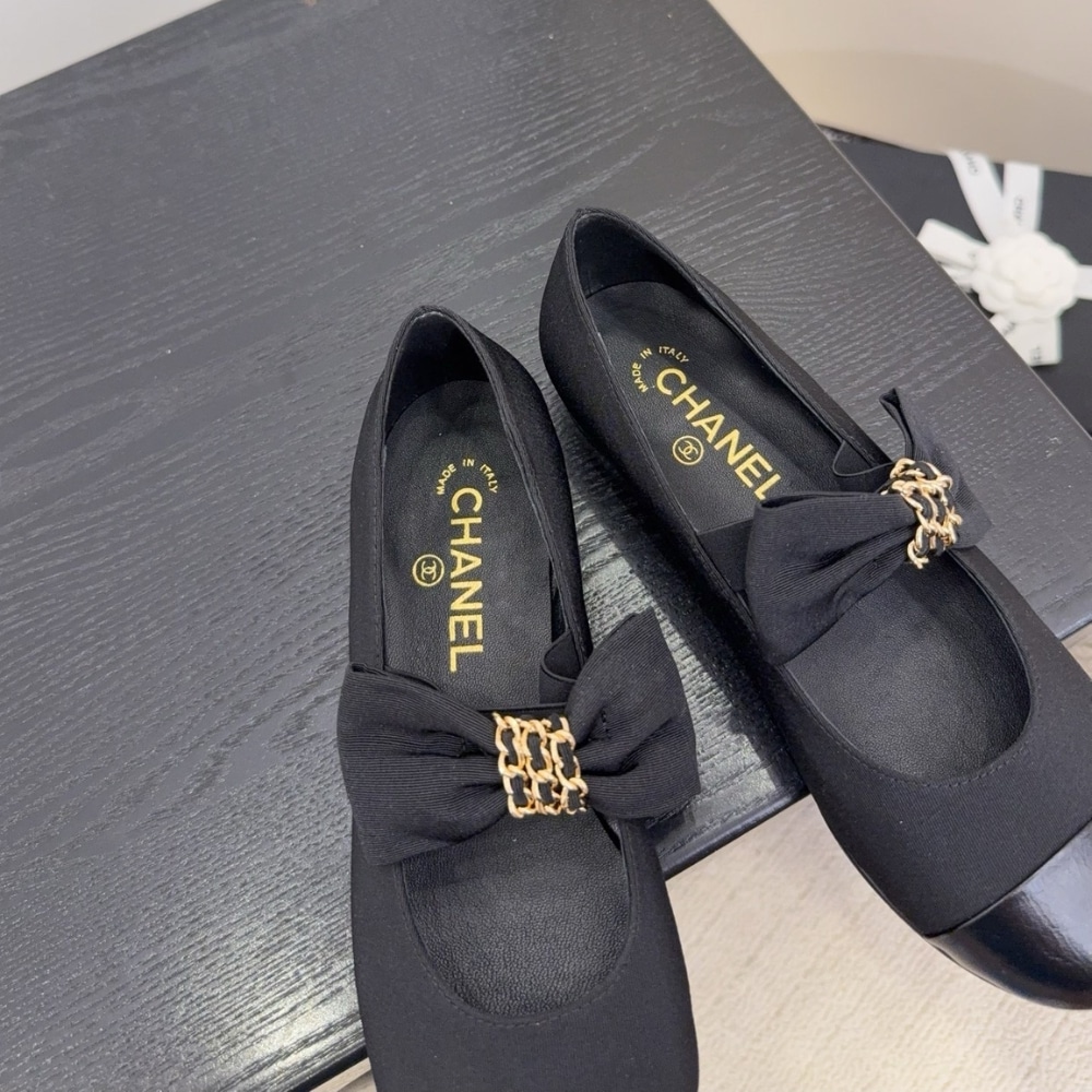 Chanel Mary Janes Grosgrain Black G46811 B22270 94305
