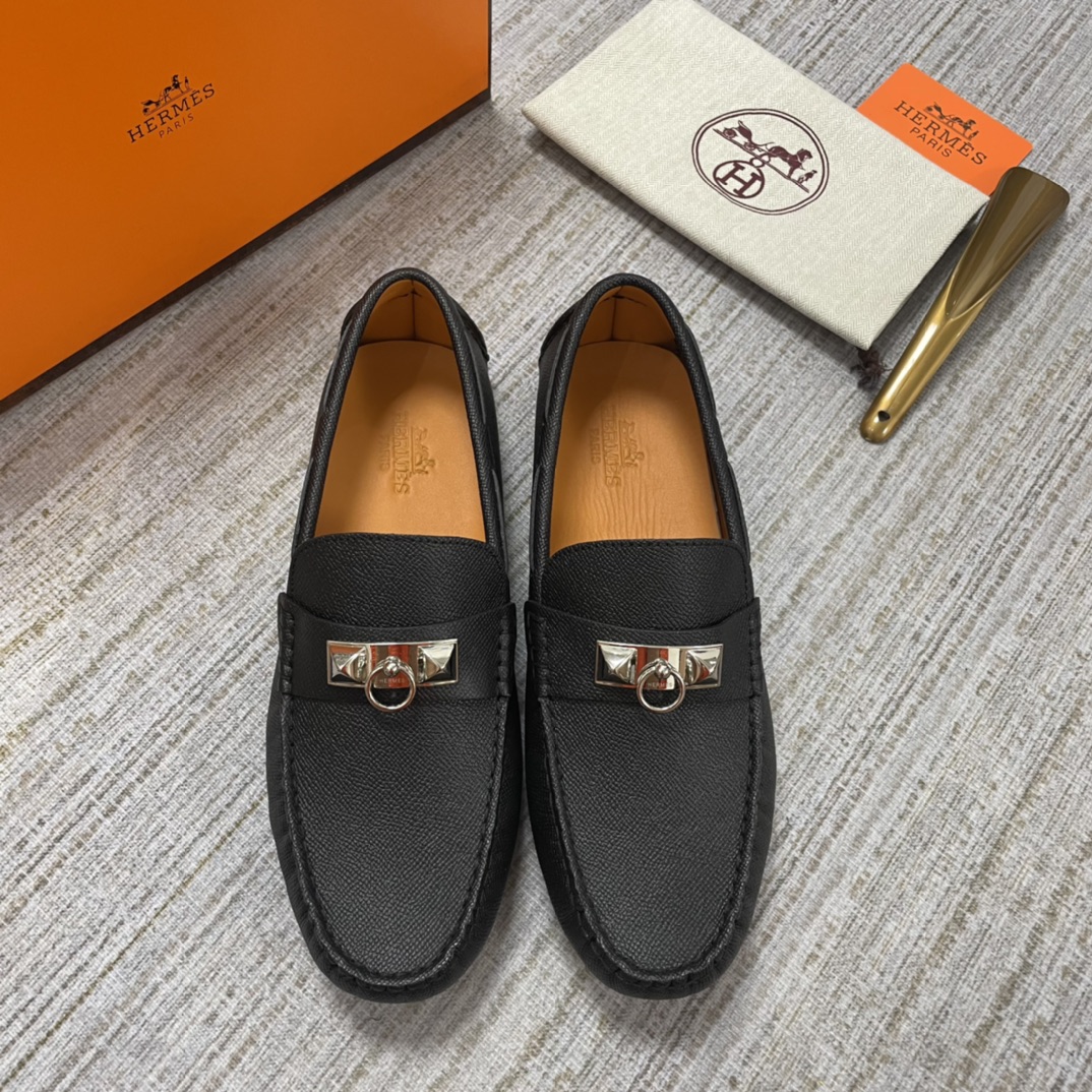 HERMES IRVING LOAFER BLACK