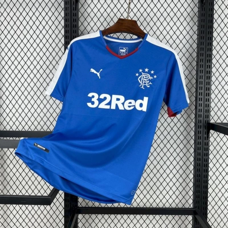 Retro 2015-16 Glasgow Rangers Home football jersey Retro
