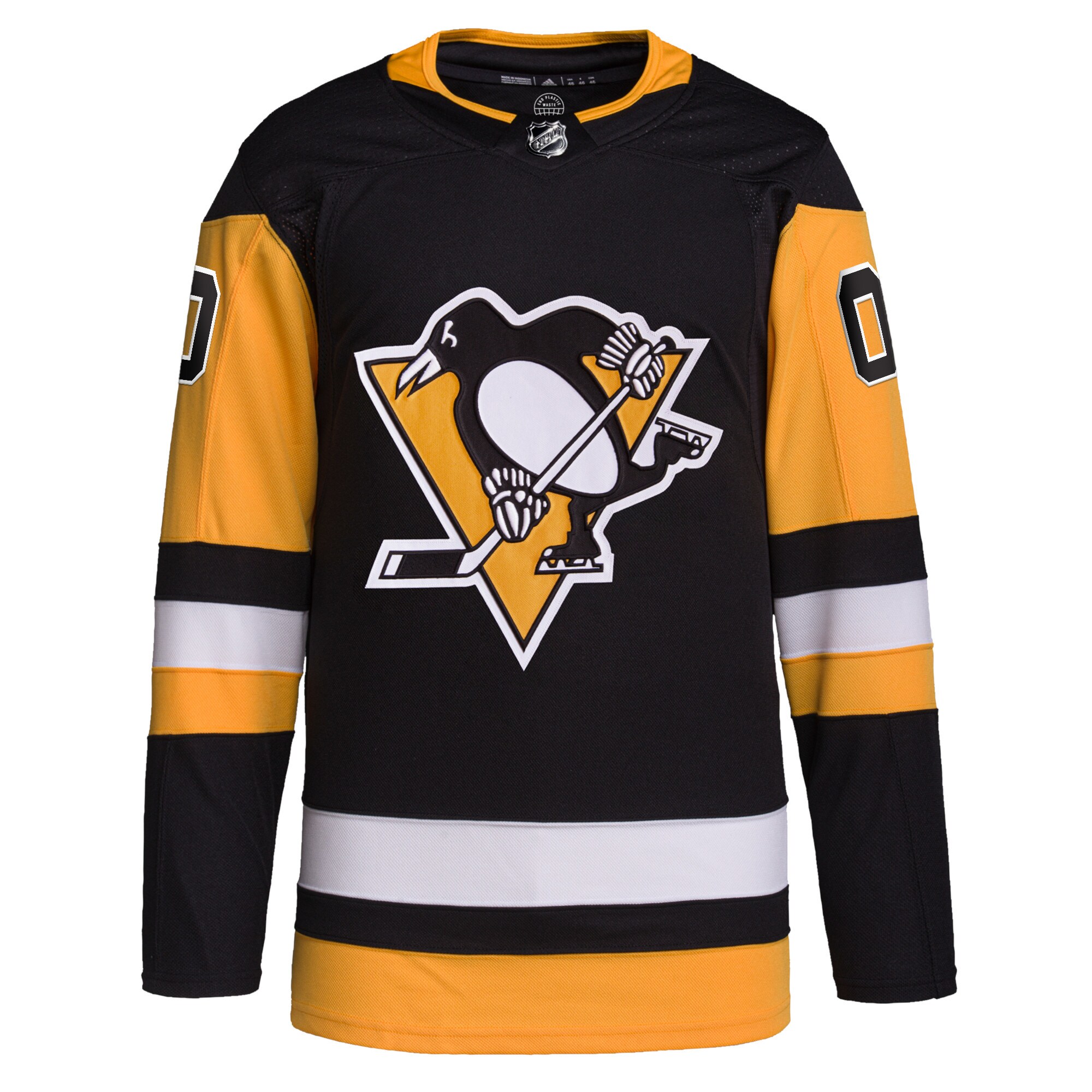 Pittsburgh Penguins adidas  Home  Primegreen Authentic Custom Jersey – Black