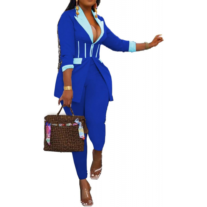 Women's Sexy 2 Pieces Denim Printed Zipper