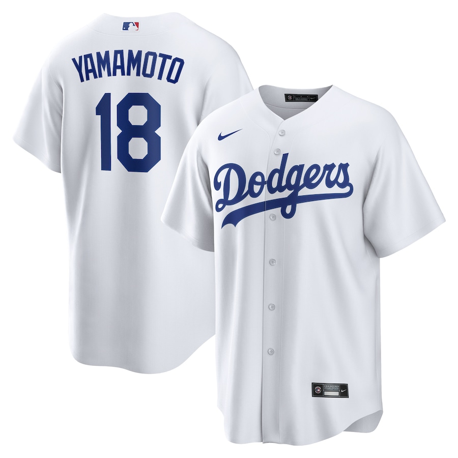 Yoshinobu Yamamoto Los Angeles Dodgers Home Player Jersey  White
