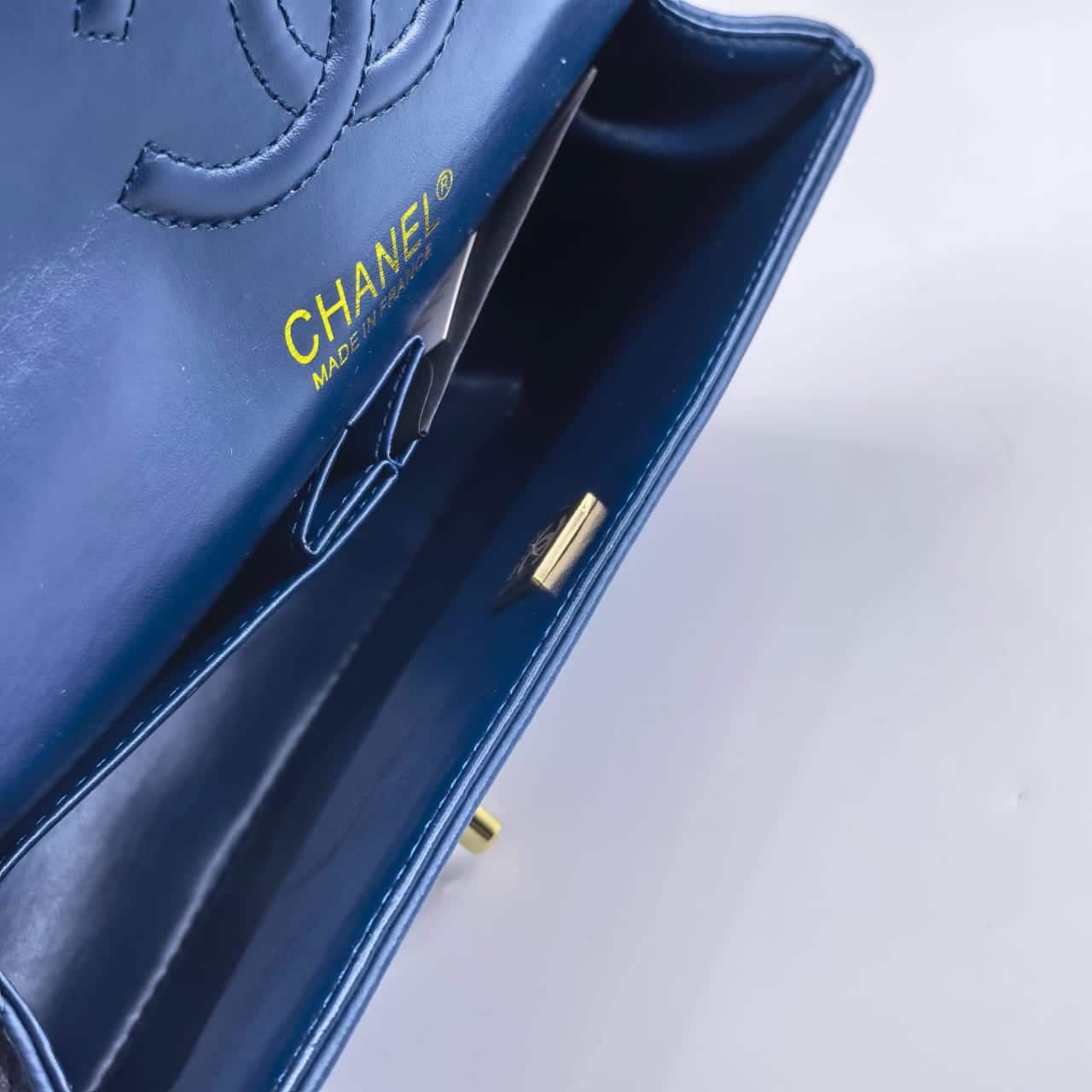 Chanel Classic Medium Flap Navy Blue 25cm