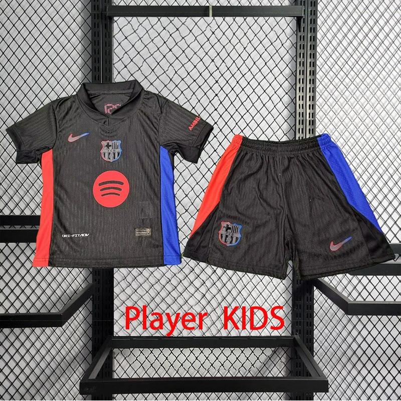 Player 2024-25 Barcelona Away Kids football jersey Player KIDS