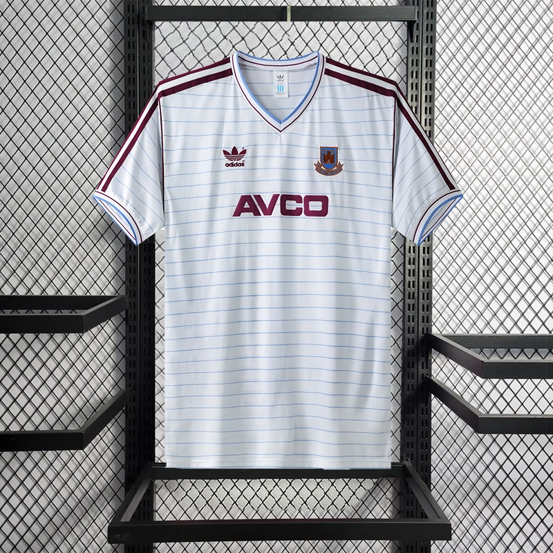 Retro 1986 West Ham United Away Football jersey retro