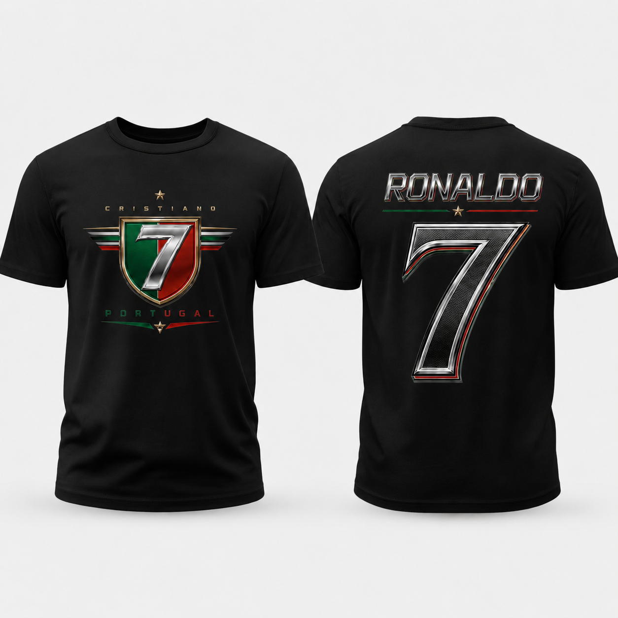 Cristiano Ronaldo Number Pure Cotton T-Shirt – Limited-Time Offer