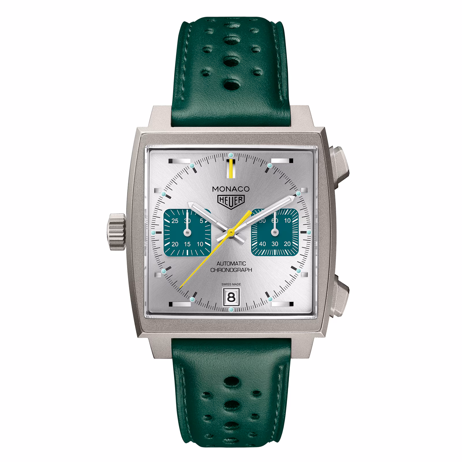 TAG Heuer Monaco Chronograph Racing Green 39mm Mens Watch CAW218E.FC6565