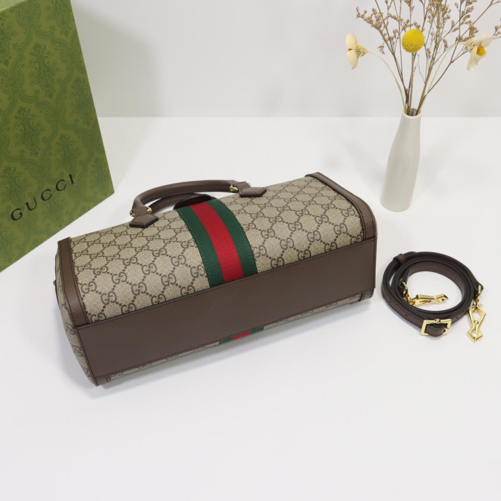 Gucci Ophidia GG Canvas Medium Top Handle Shoulder Bag 32cm/12.6in