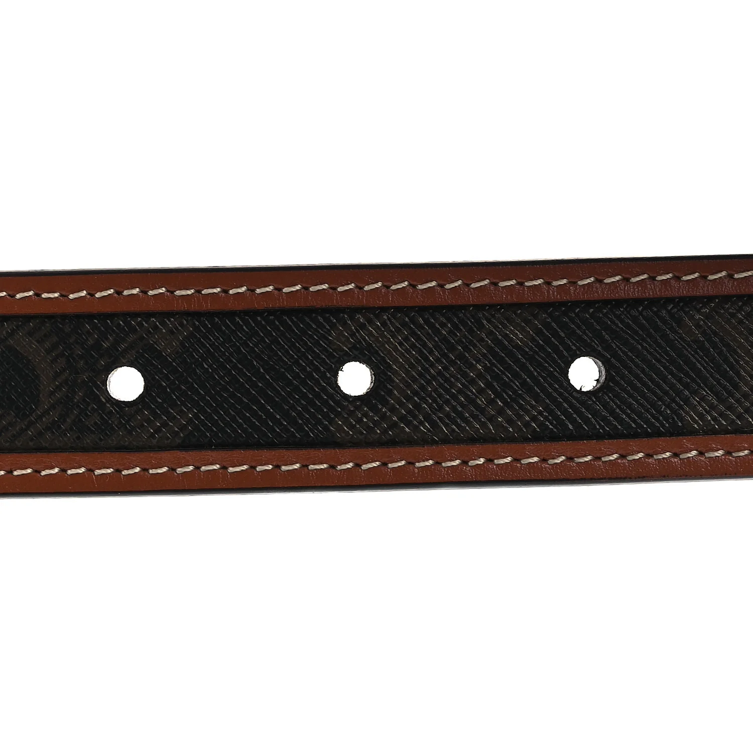 Canvas Calfskin Medium 25mm Triomphe 85 34 Belt Tan