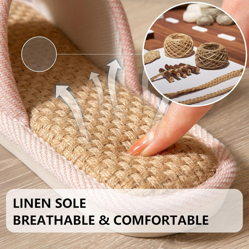 Women And Men House Fabric Slippers