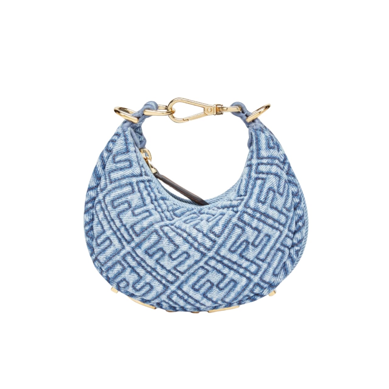 Fendi Nano Fendigraphy Blue Denim 16Cm