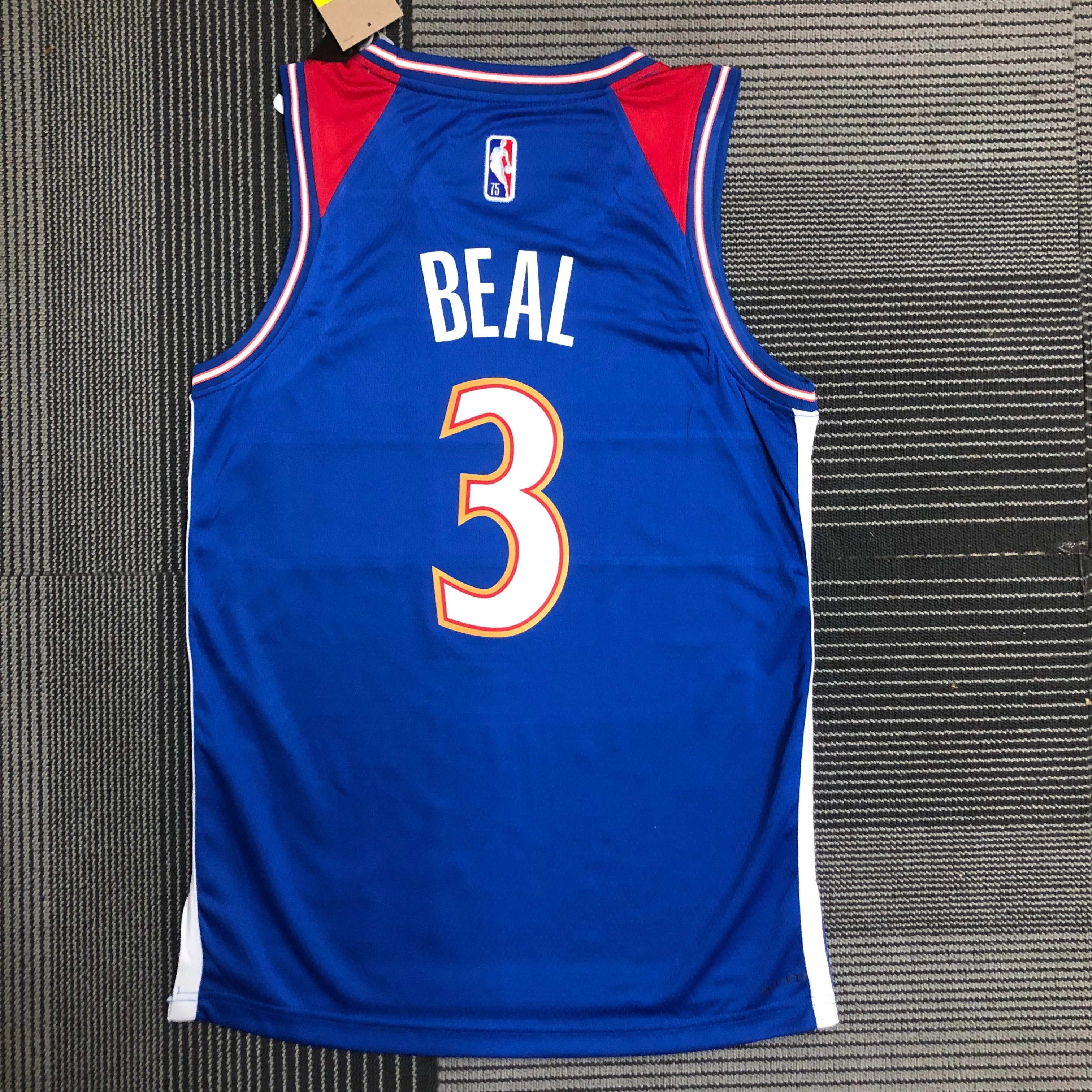2022 NBA Washington Wizards 3 BEAL Basketball Jersey