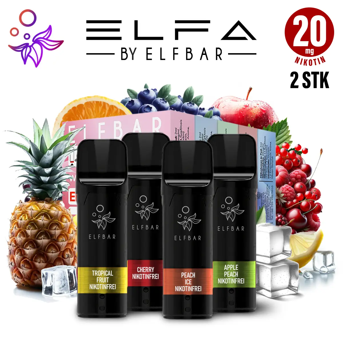 Elfbar Pods ELFA 20mg/ml Nikotin 2 Stk.