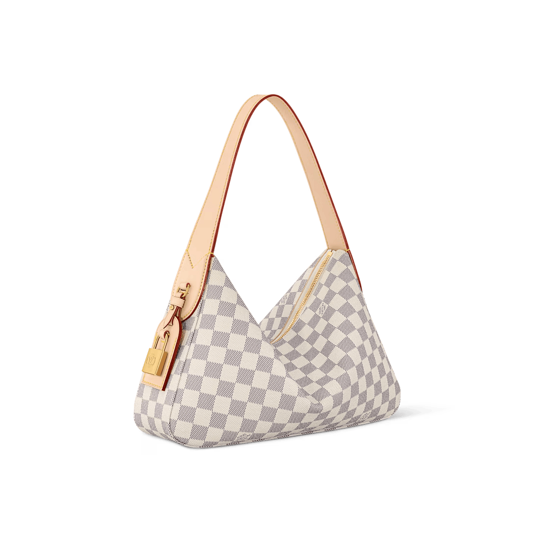 Louis Vuitton Slouchy PM Small Damier Azur Shoulder Bag 33cm/13in N00116