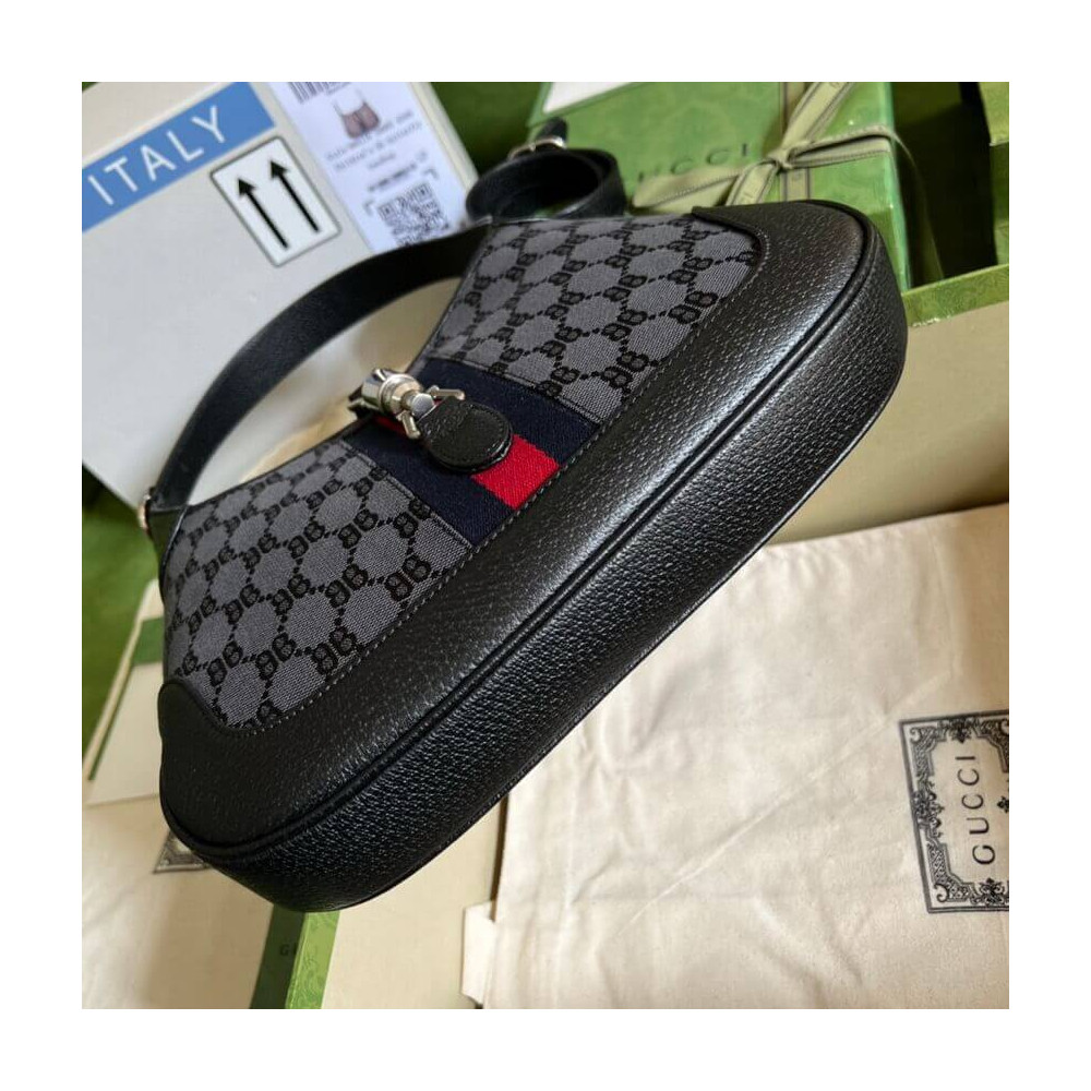 Gucci x Balenciaga Jackie 1961 Small Hobo Bag Black 27.5cm