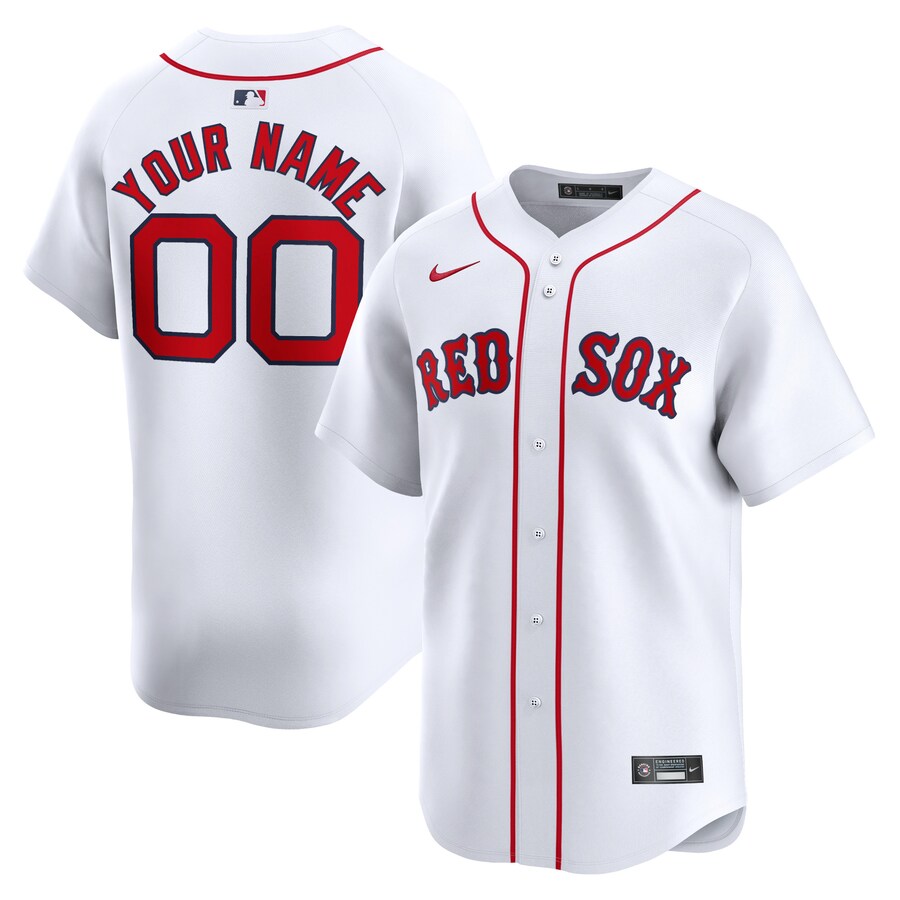Boston Red Sox Home Limited Custom Jersey White