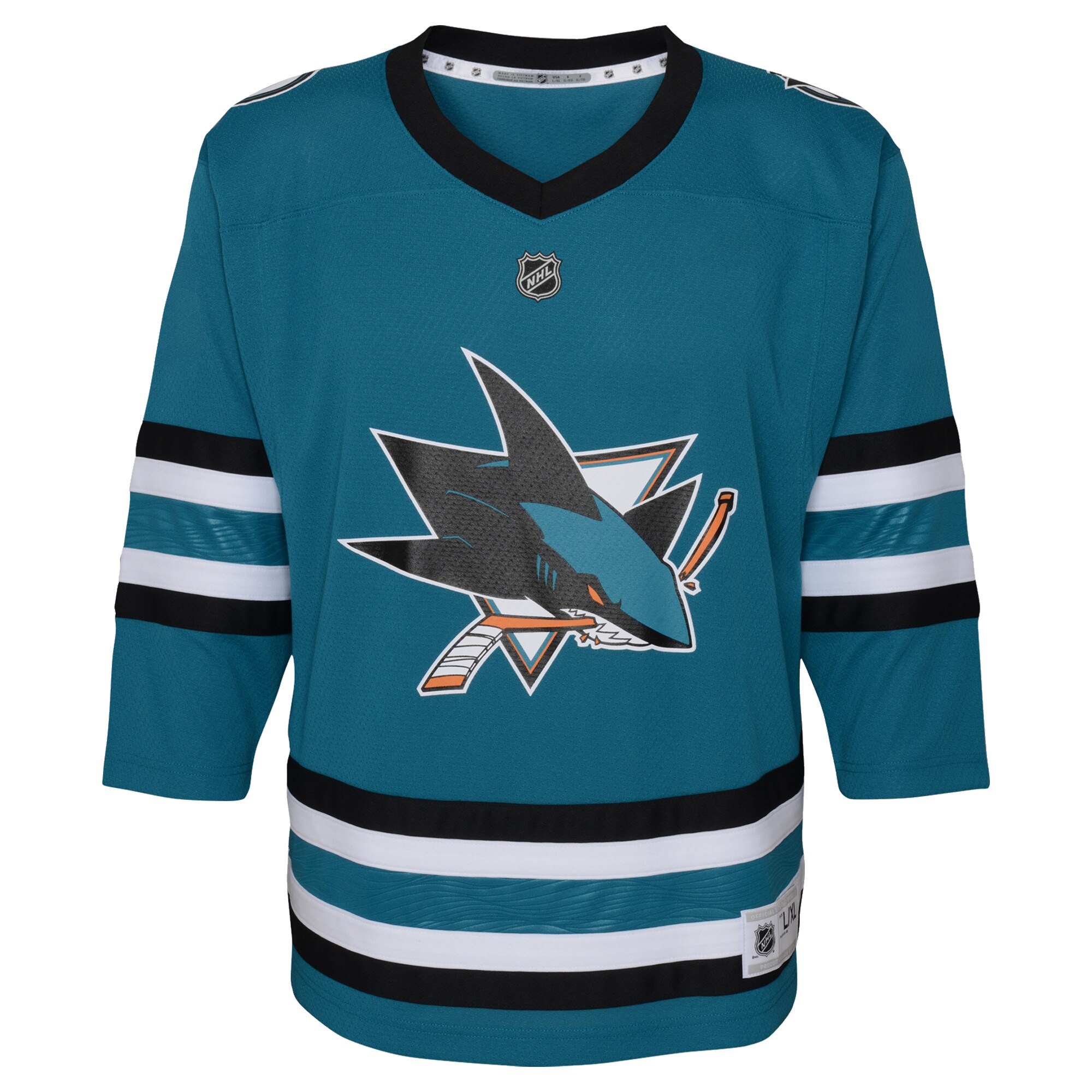 San Jose Sharks Infant Home Custom Replica Jersey – Teal