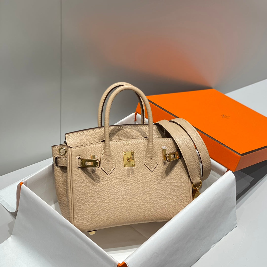 Hermes Birkin 20Cm Trench Togo Leather Gold Hardware