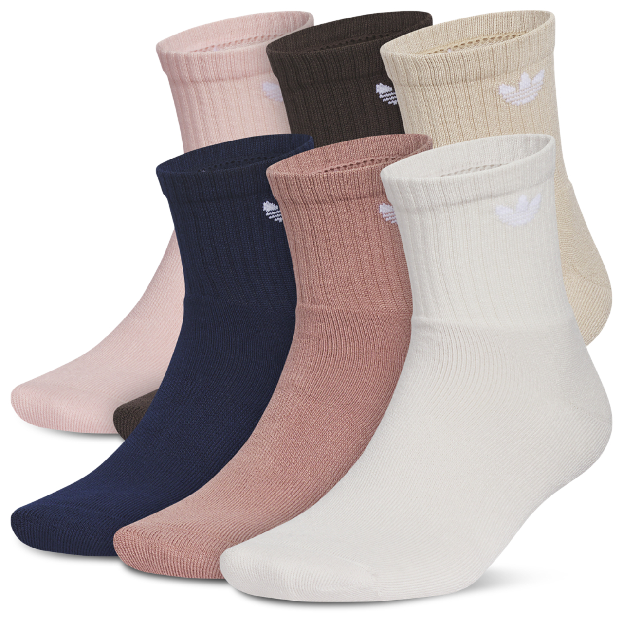 adidas Originals Trefoil 6 Pack Quarter Socks