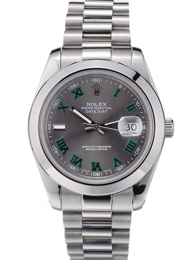 Rolex Datejust 41mm Rhodium Dial 126300 “Wimbledon” Smooth / Oyster