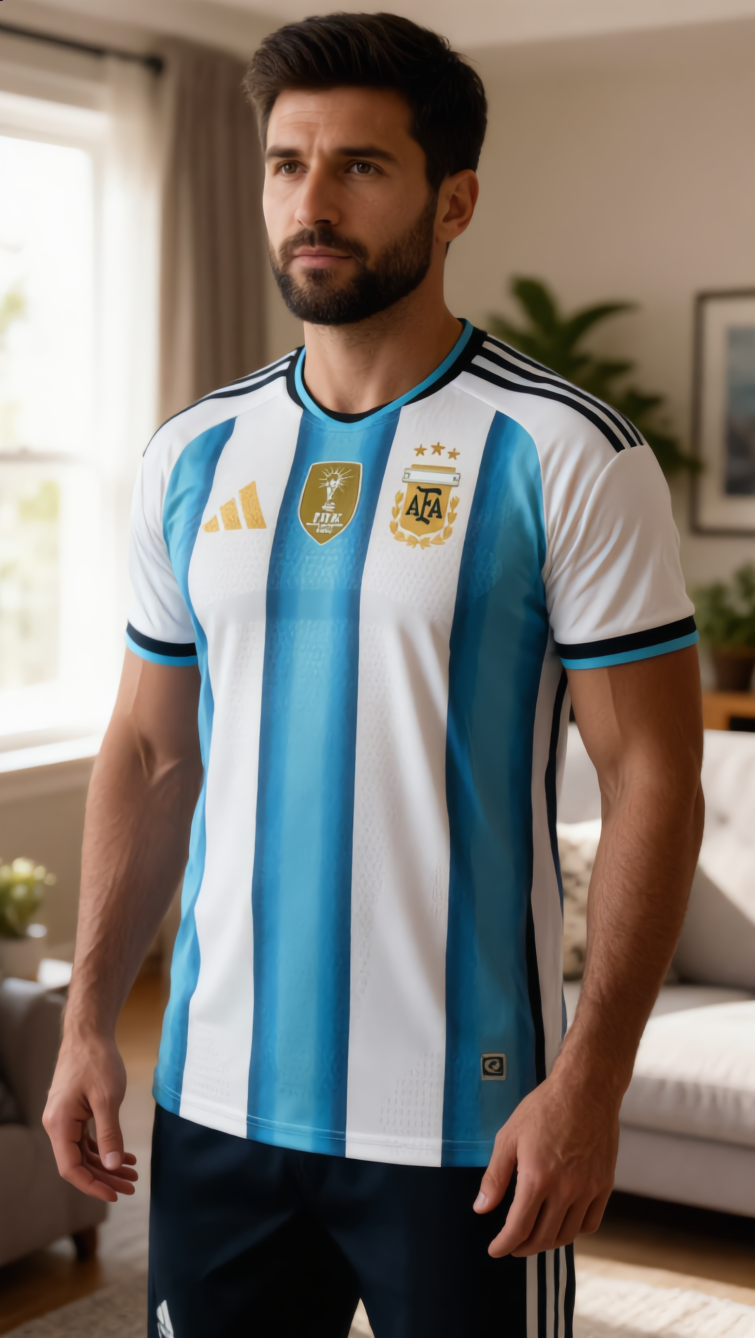 World Cup 2026 Argentina Team Home Football Jersey Player Version - JerseyFun