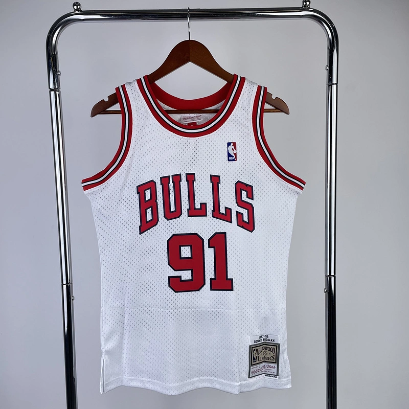 1997-98 NBA Chicago Bulls 91 RODMAN Basketball Jersey