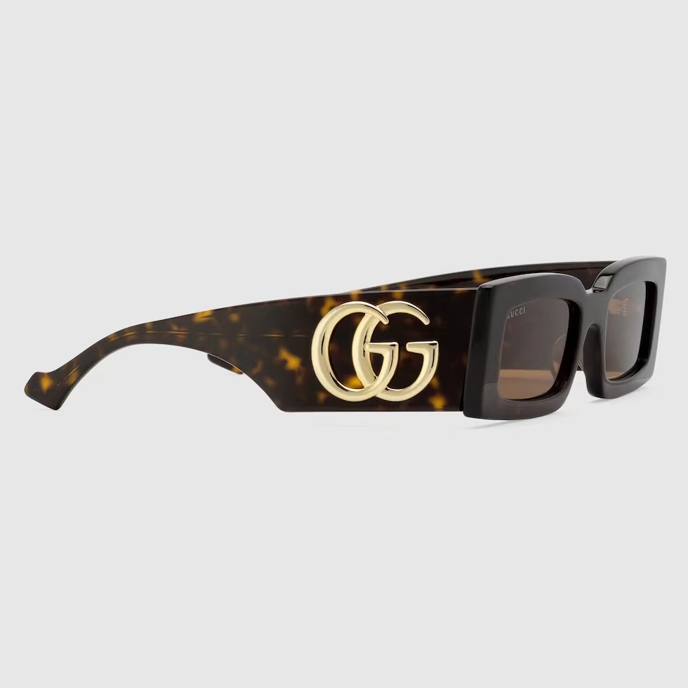 GUCCI-Rectangular frame sunglasses
