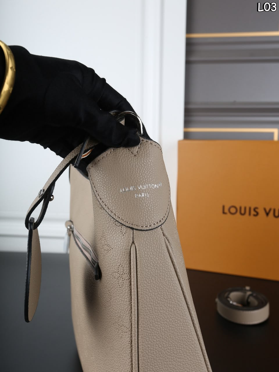 Louis Vuitton All Around PM Bag Galet Grey 25cm M27336