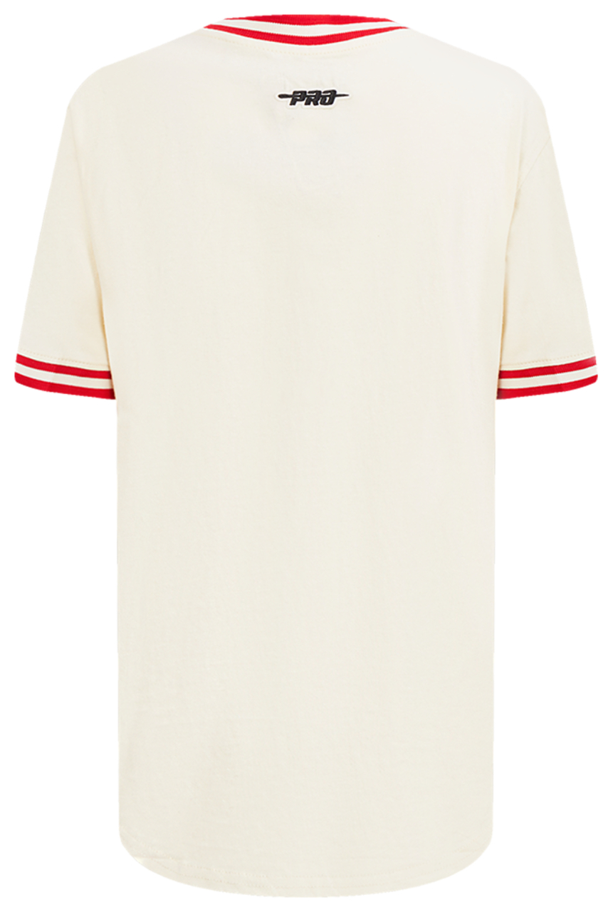 Pro Standard Atlanta Braves Retro Classic Ss Striped Rib Tee