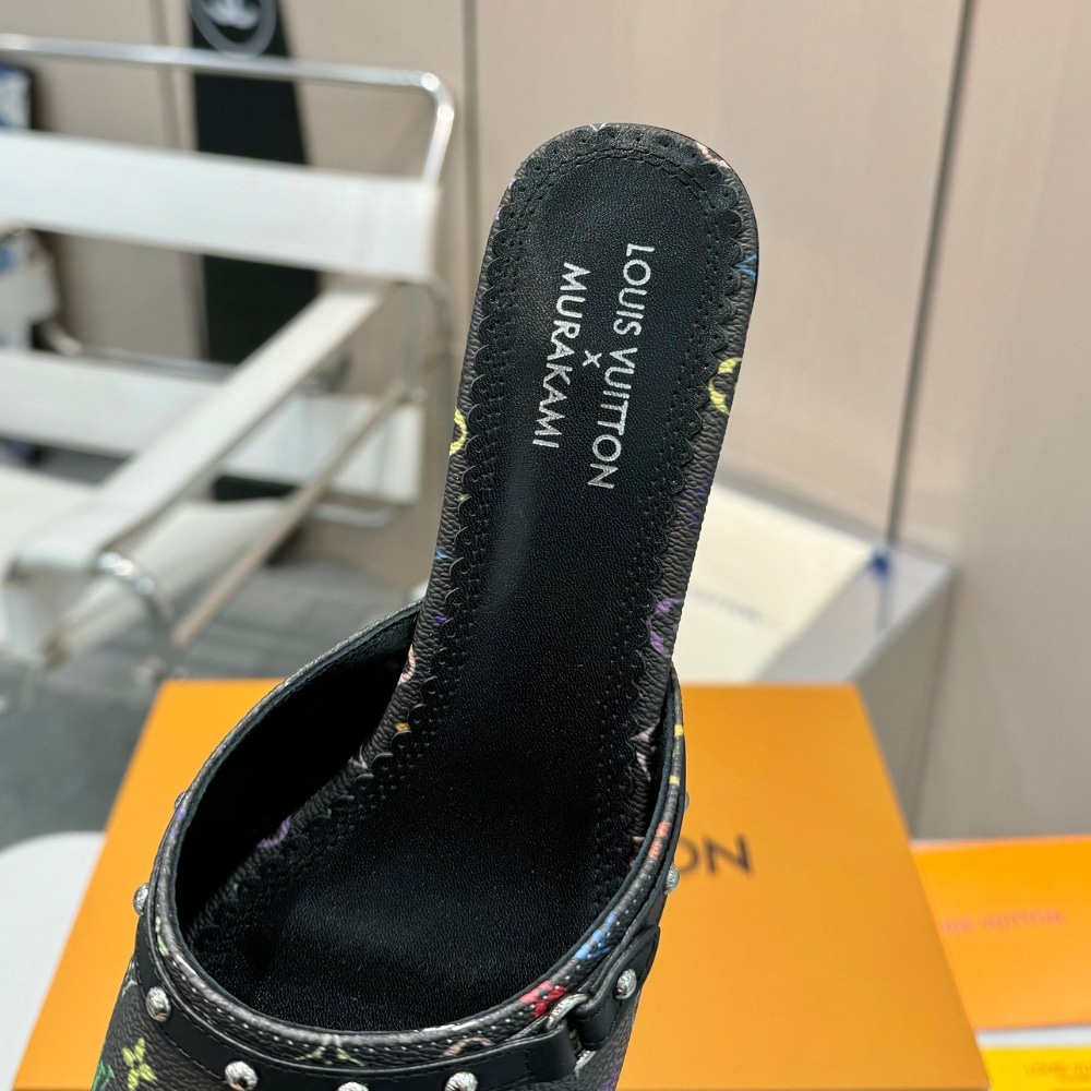 Louis Vuitton X Takashi Murakami 6am Mule Black 1agwqq