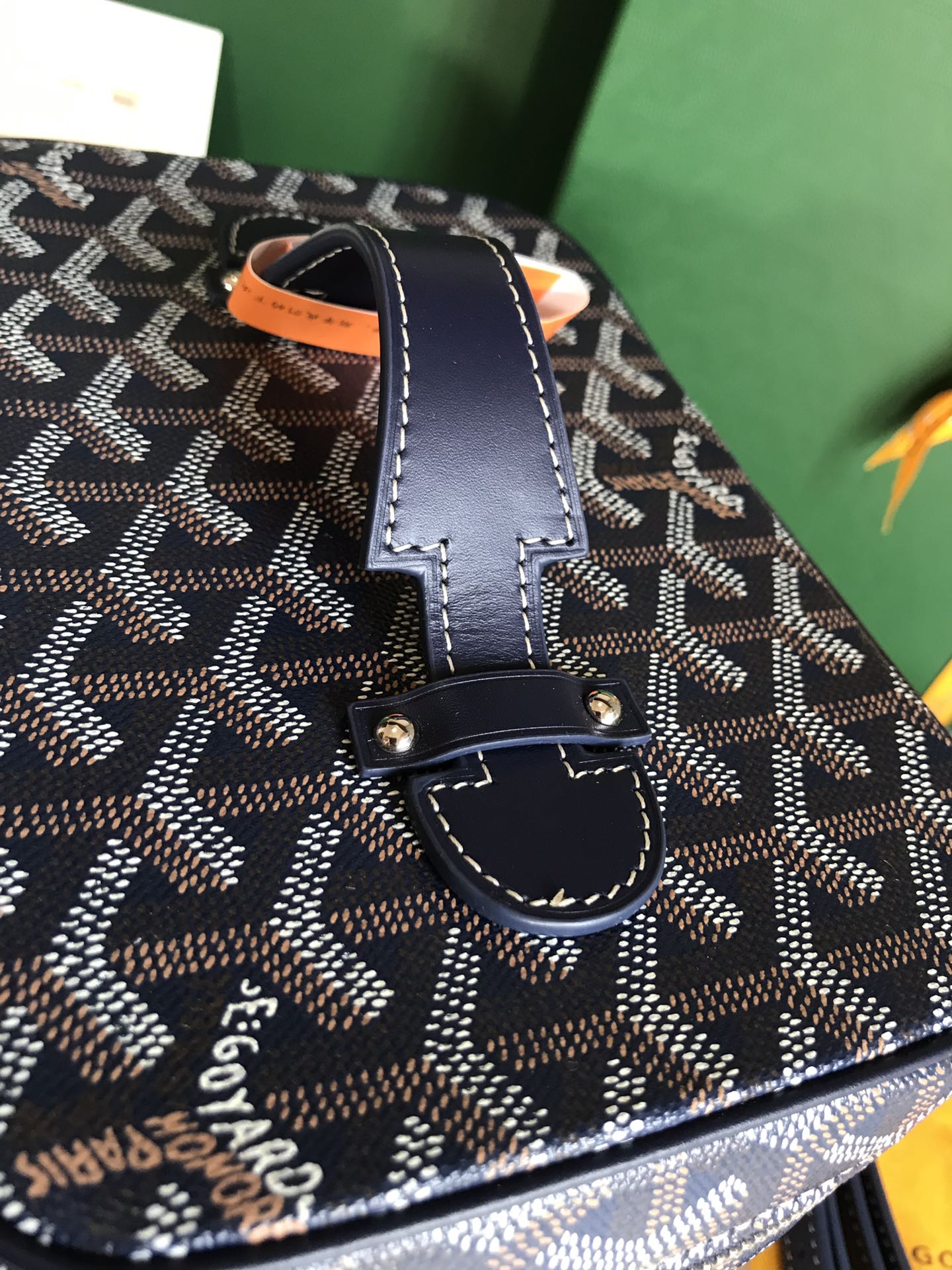 Goyard Muse Vanity Case 20 Cm Navy Blue Goyardine Canvas