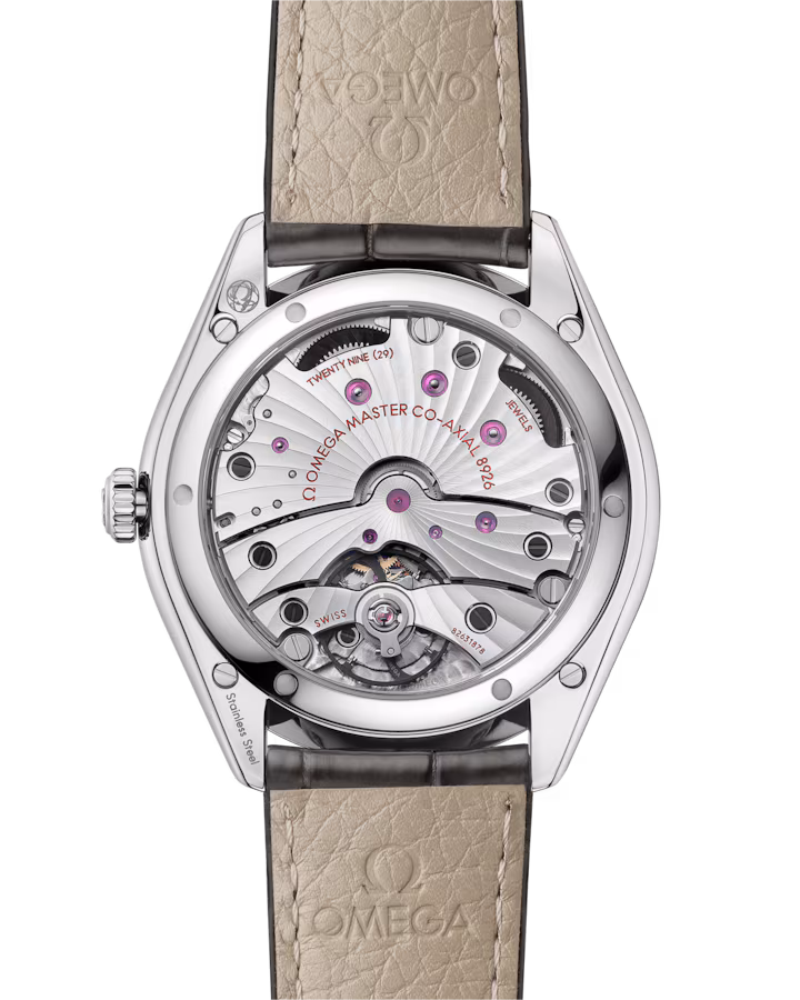 Omega De Ville Trésor 40mm Grey Dial Stainless Steel Leather Strap 435.13.40.21.06.001