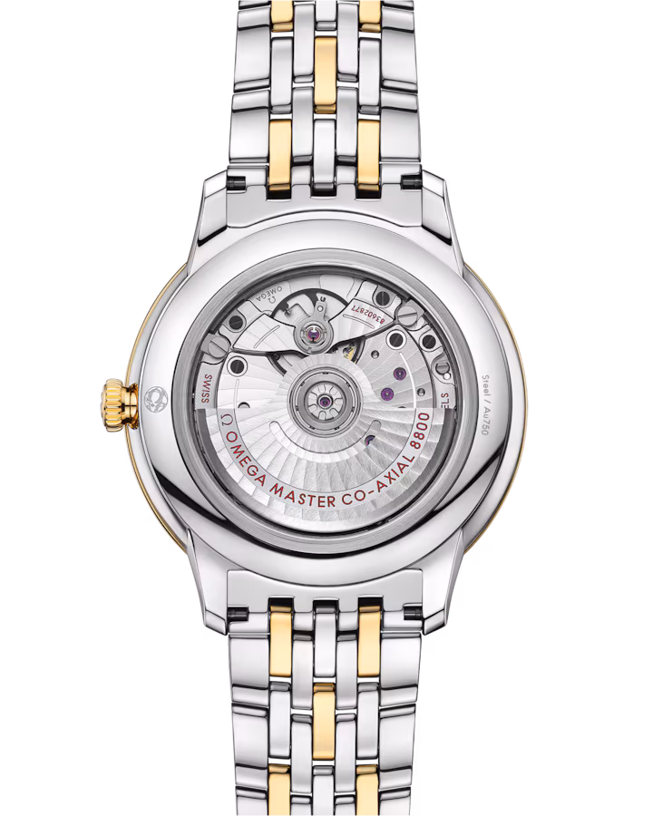 Omega De Ville Prestige 40 mm Silver Dial Stainless Steel and 18k Yellow Gold Bracelet 434.20.40.20.02.002