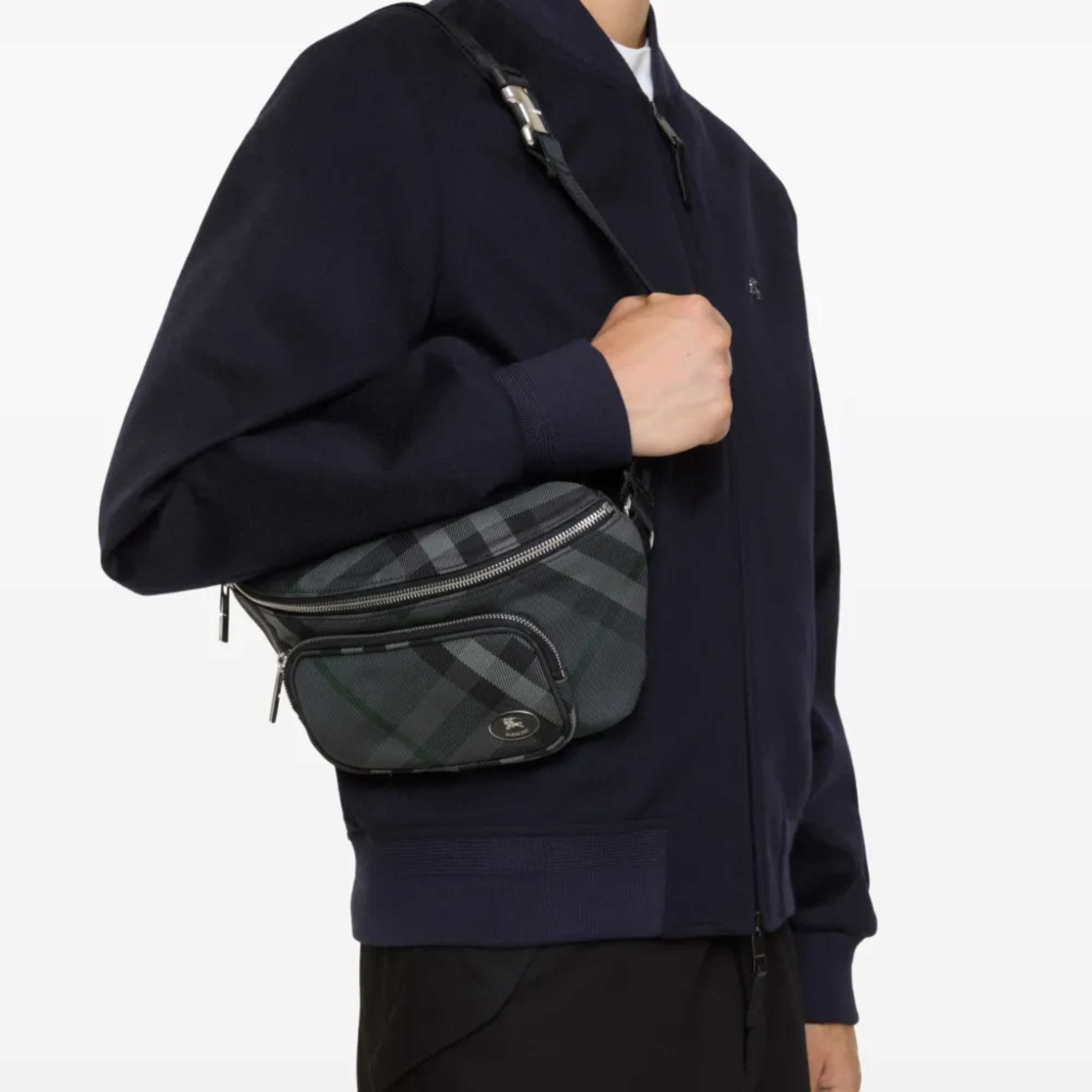 Burberry Gray ML Heritage Bag