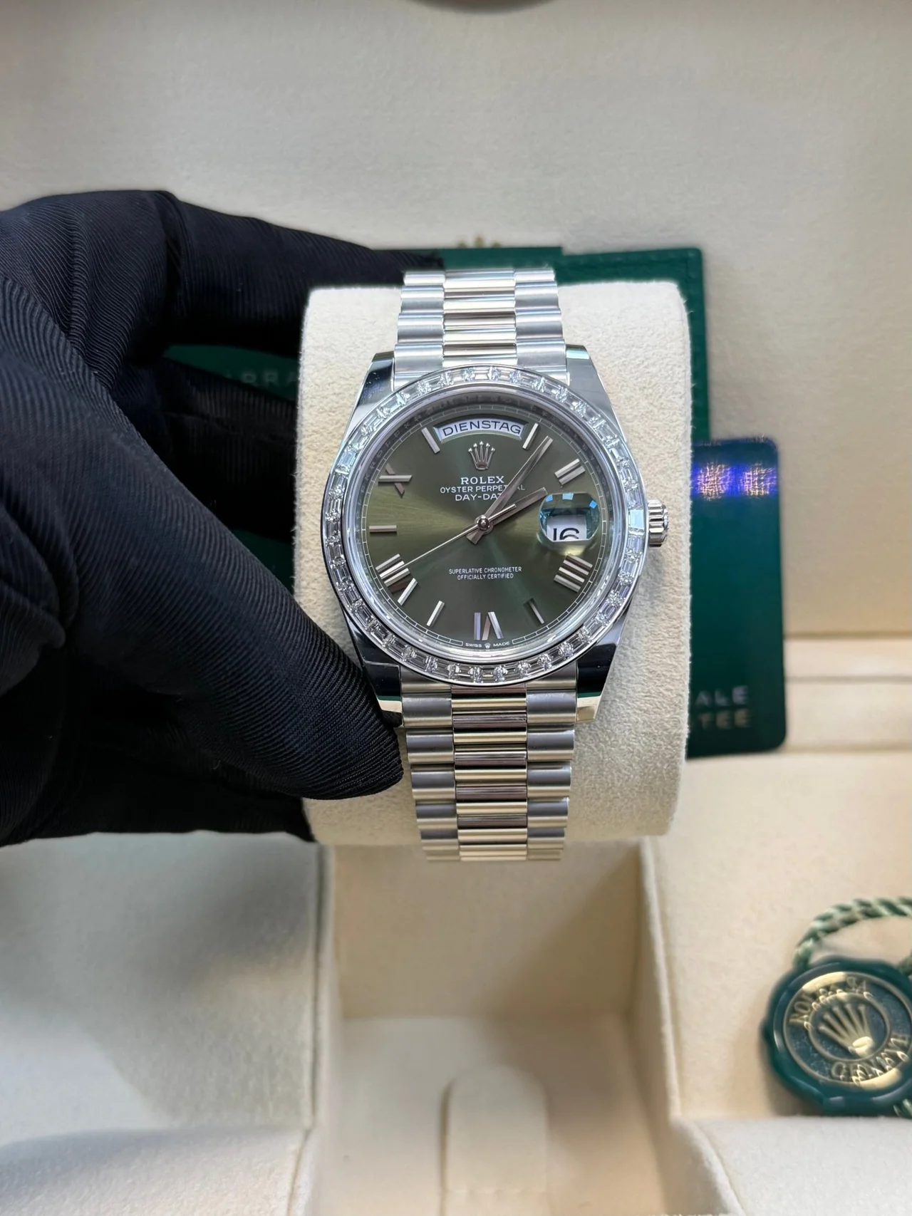 [Superclone] Rolex Day-Date 40mm Olive Green Dial President 228396TBR