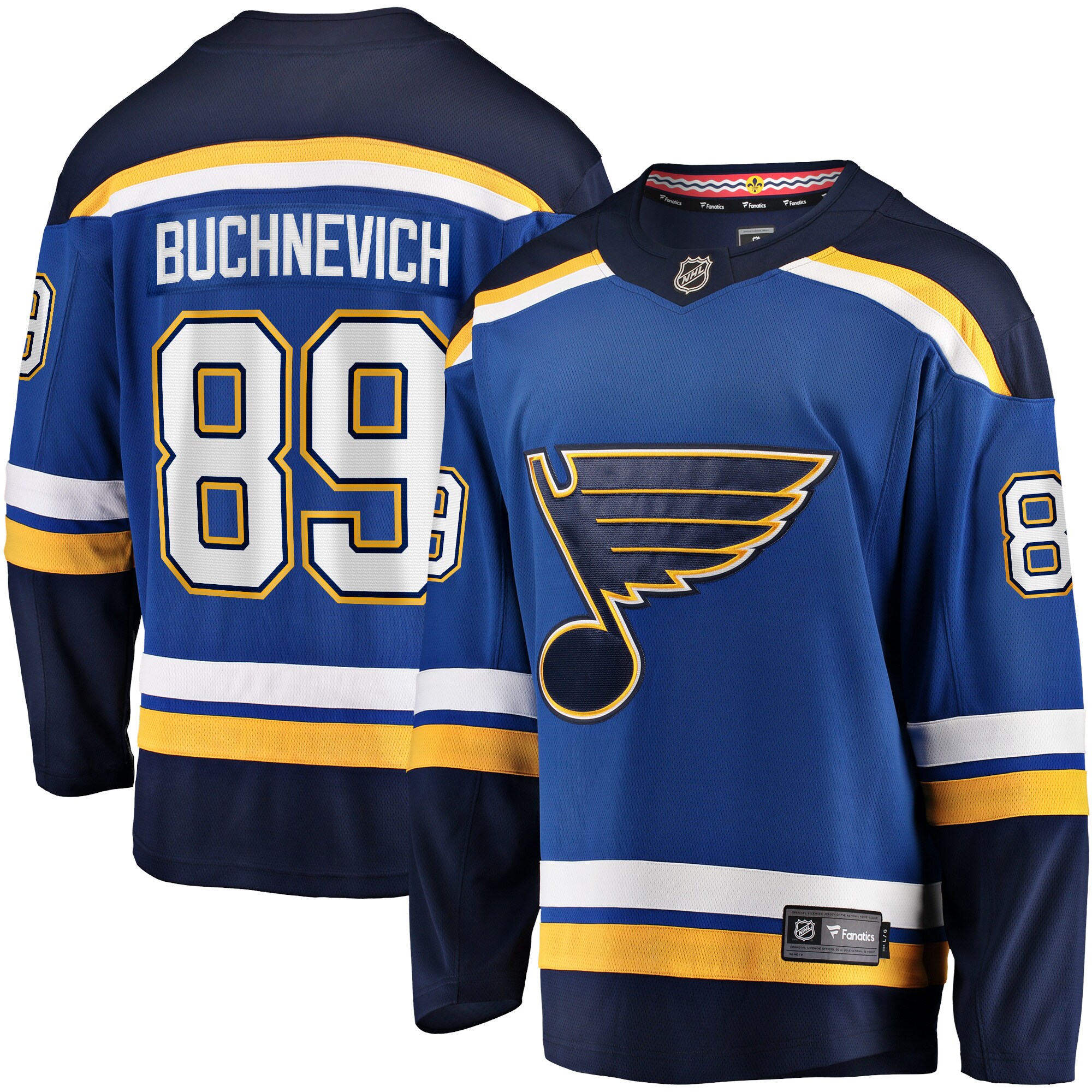 Pavel Buchnevich St. Louis Blues Fanatics Home Breakaway Player Jersey – Blue