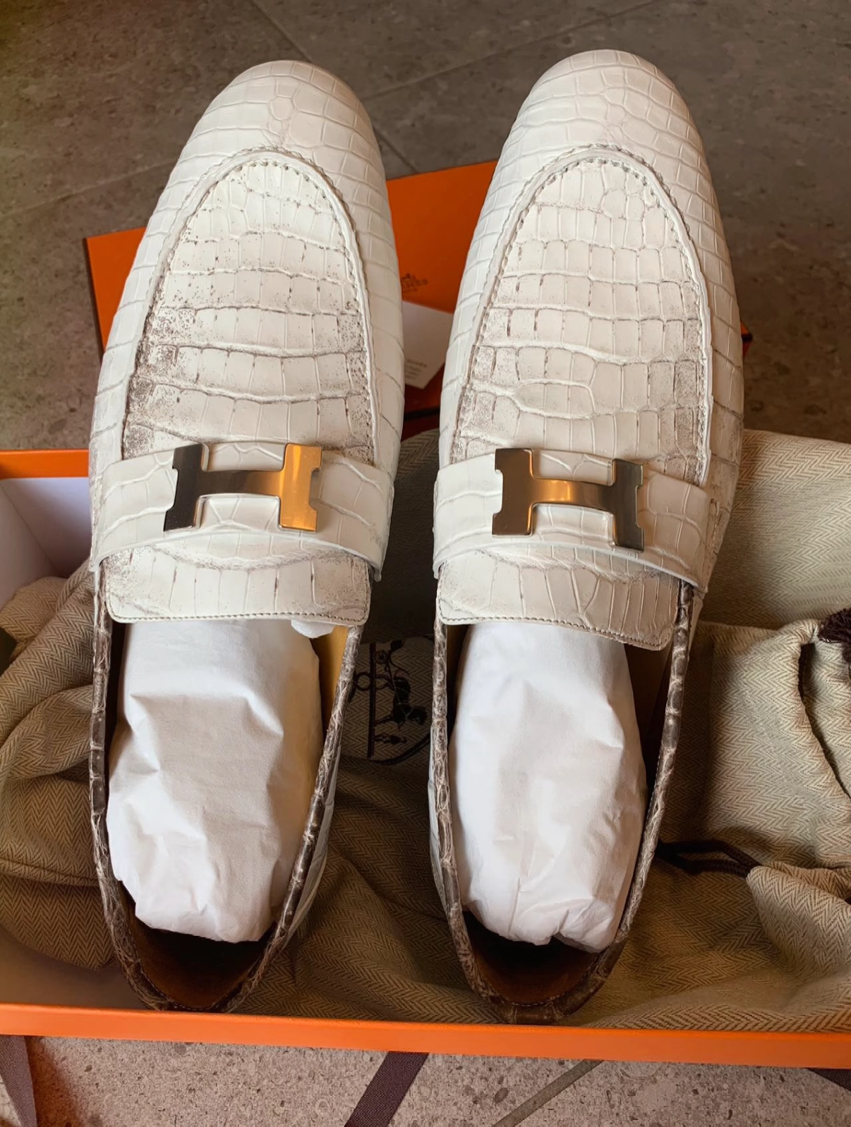 loafers Himalayan crocodile leather custom