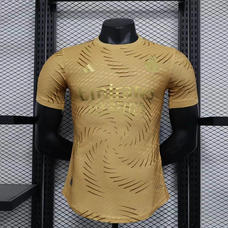 player 2025-26 Real Madrid Special Edition Gold Football jersey